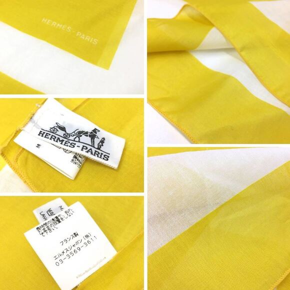 HERMES Authentic Yellow Scarf